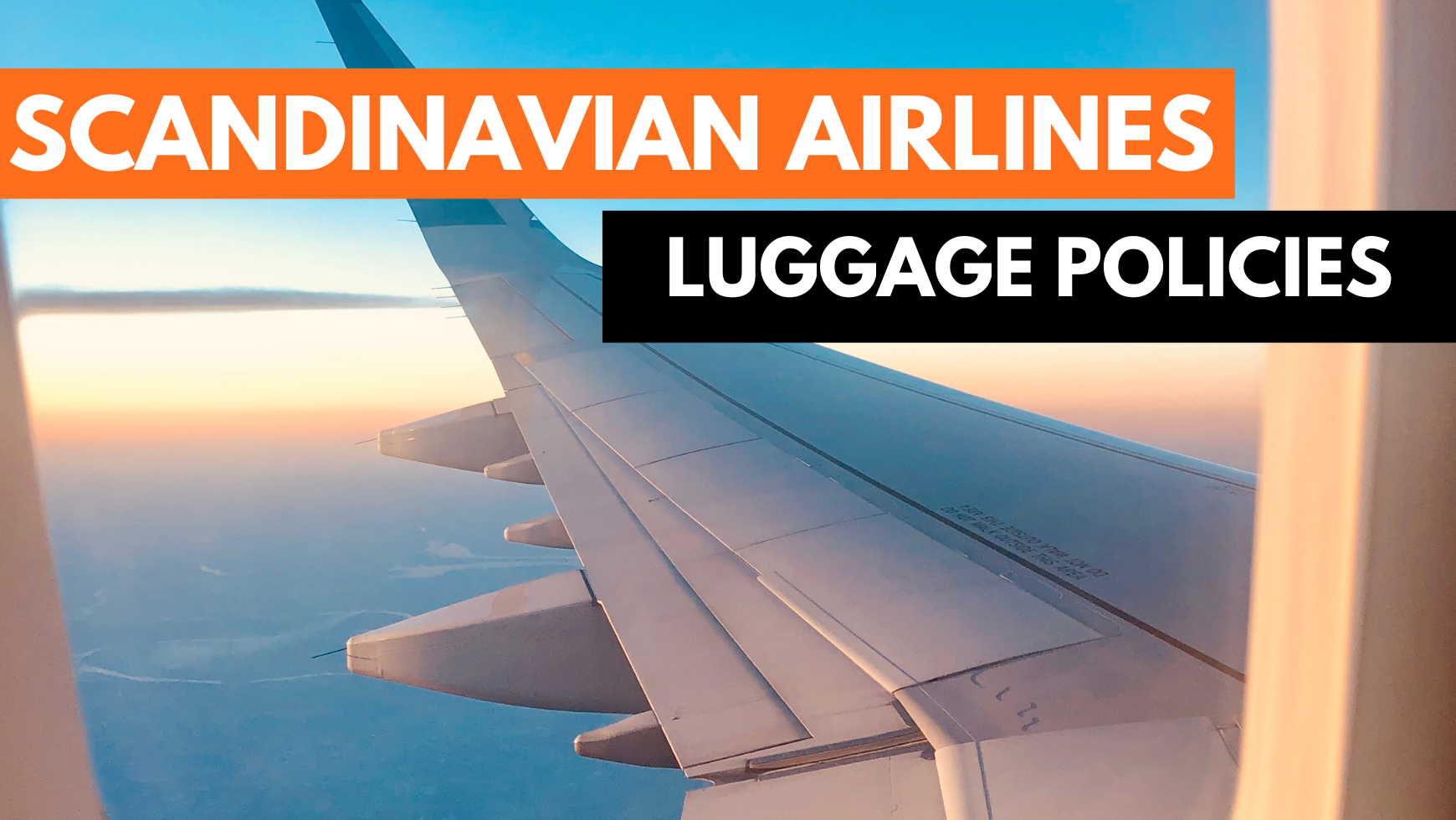 SAS Scandinavian Airlines Baggage Allowance Guide CABINZERO