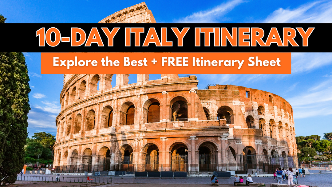 Italy Itinerary 10 Days Banner - CabinZero